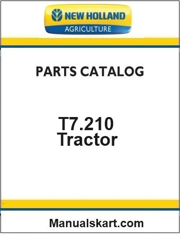New Holland T7.210 Sidewinder II Tractor Pdf Parts Catalog Manual (Stage V)