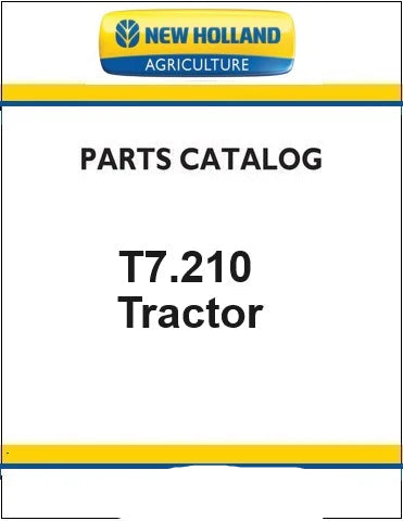 New Holland T7.210 Tractor Pdf Parts Catalog Manual (Auto Command)