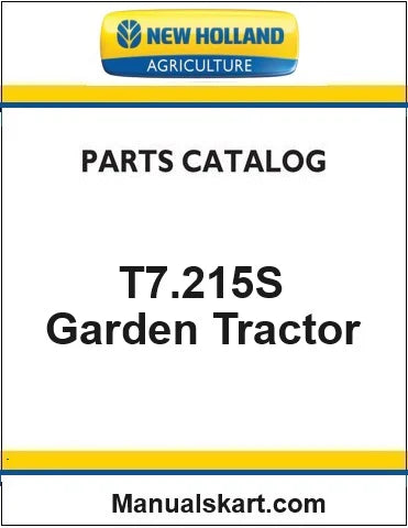 New Holland T7.215S Tractor Pdf Parts Catalog Manual (Stage V)