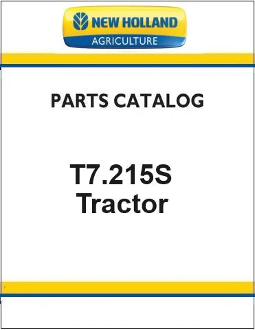 New Holland T7.215S Tractor Pdf Parts Manual (Stage V)