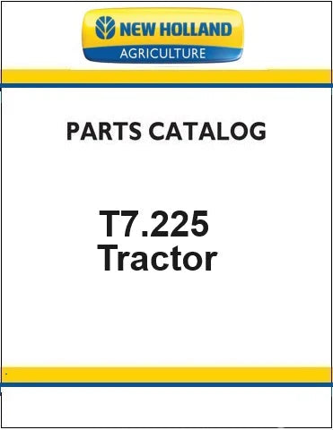 New Holland T7.225 Autocommand Tractor Pdf Parts Manual (Stage V)