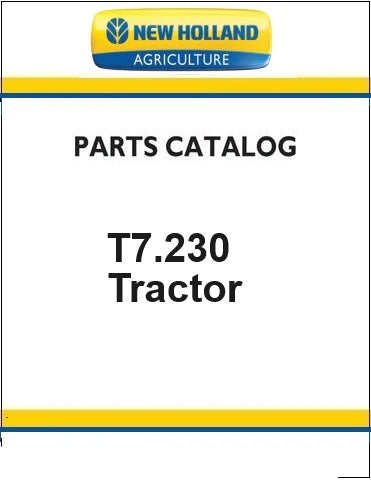 New Holland T7.230 Standard Tractor Pdf Parts Manual (Stage V)