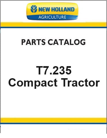 New Holland T7.235 Tractor Pdf Parts Manual
