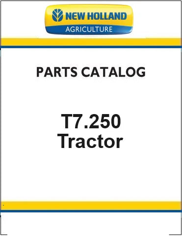 New Holland T7.250 Tractor Pdf Parts Manual