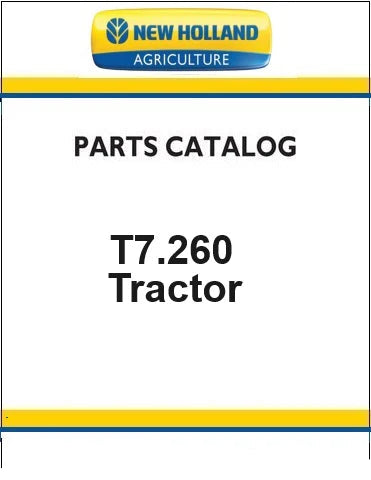 New Holland T7.260 Standard Tractor Pdf Parts Manual (Stage V)