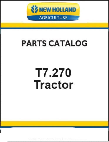 New Holland T7.270 Autocommand Tractor Pdf Parts Manual