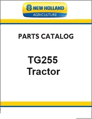 New Holland TG255 Tractor Pdf Parts Manual (North America)