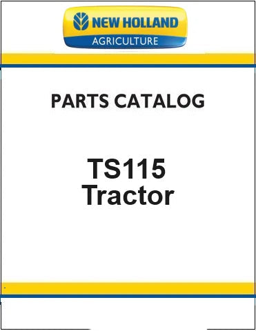 New Holland TS115 Tractor Pdf Parts Manual