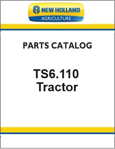 New Holland TS6.110 AG Tractor Pdf Parts Manual