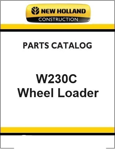 New Holland W230C Wheel Loader Pdf Parts Manual