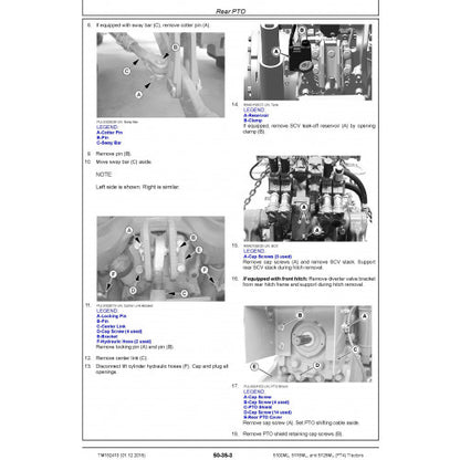 PDF 5100ML, 5115ML, and 5125ML (FT4) John Deere Tractor (TM152419) Repair Technical Manual