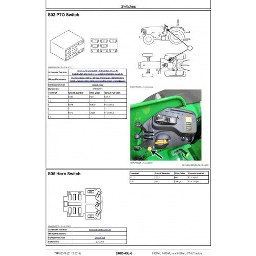 PDF 5100ML, 5115ML, and 5125ML (FT4) Tractor John Deere (TM152319) Diagnostic Technical Manual