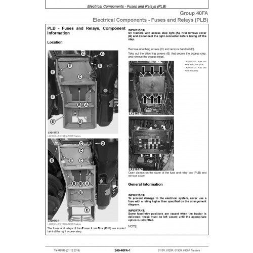 PDF 6110R, 6120R, 6130R, 6135R John Deere Tractor (MY18) (TM410319) Diagnostic Technical Manual