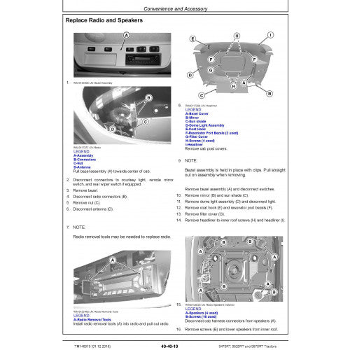 Download John Deere 9470RT, 9520RT and 9570RT Tractor SN. 917000- (TM146919) Repair Technical Manual