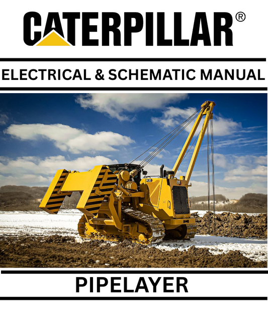CATERPILLAR 587T PIPELAYER ELECTRICAL & HYDRAULIC SCHEMATIC PDF MANUAL FAT