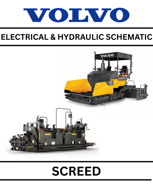 VOLVO VB30 SCREED ELECTRICAL & HYDRAULIC SCHEMATIC PDF MANUAL