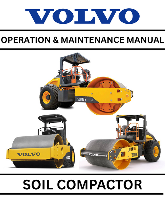 VOLVO SD130DX SOIL COMPACTOR OPERATION & MAINTENANCE PDF MANUAL