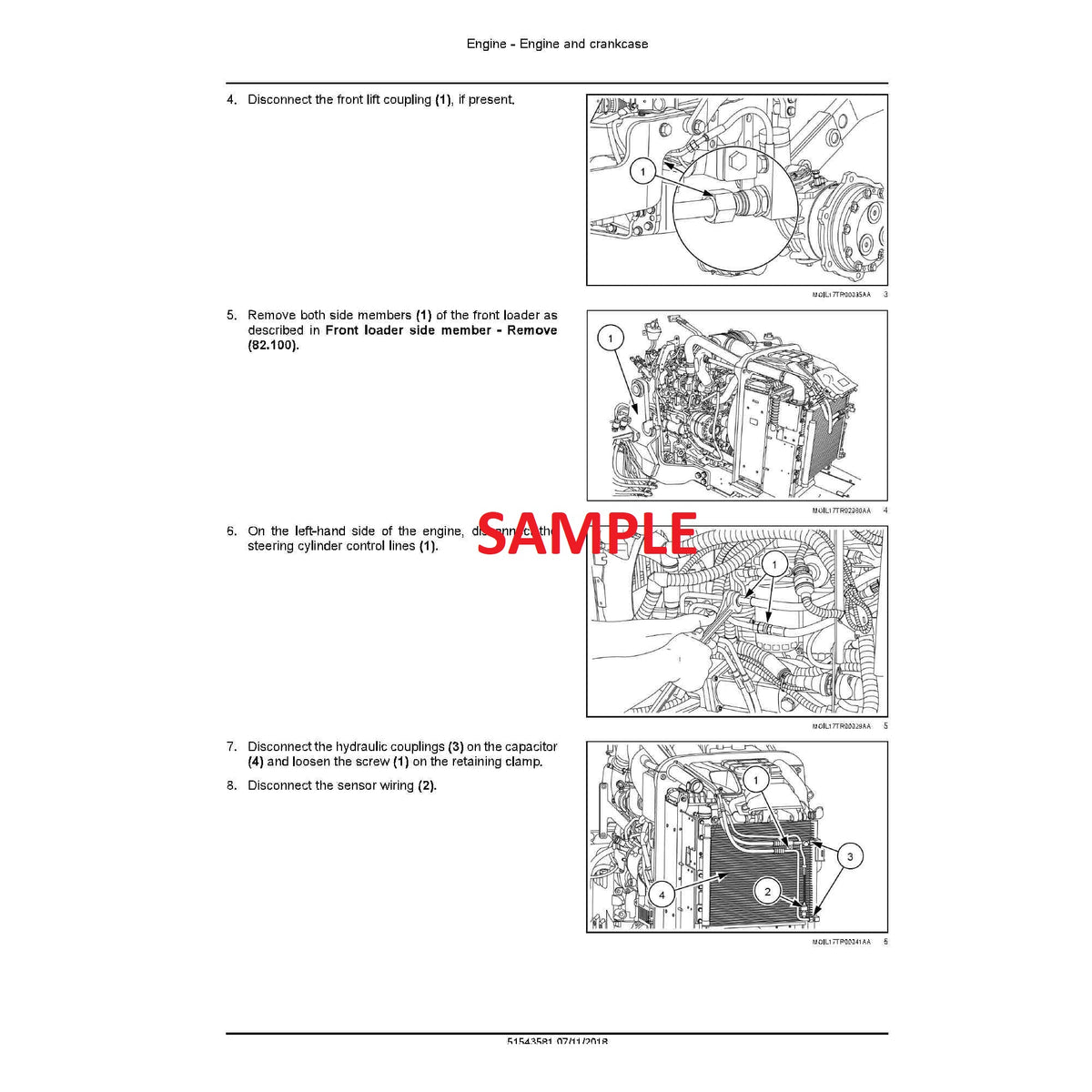 Case IH Early Riser 2150S Front-Fold Trailing Planter PDF Service Manual 91741609