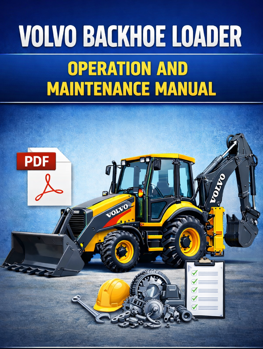 VOLVO BL71B BACKHOE LOADER OPERATION & MAINTENANCE PDF MANUAL