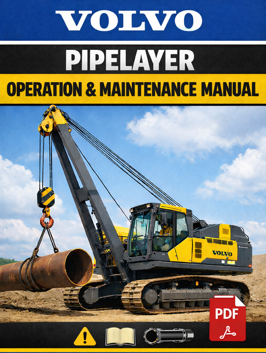 VOLVO PL4611 PIPELAYER OPERATION & MAINTENANCE PDF MANUAL