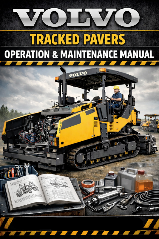 VOLVO P6820D L TRACKED PAVER OPERATION & MAINTENANCE PDF MANUAL