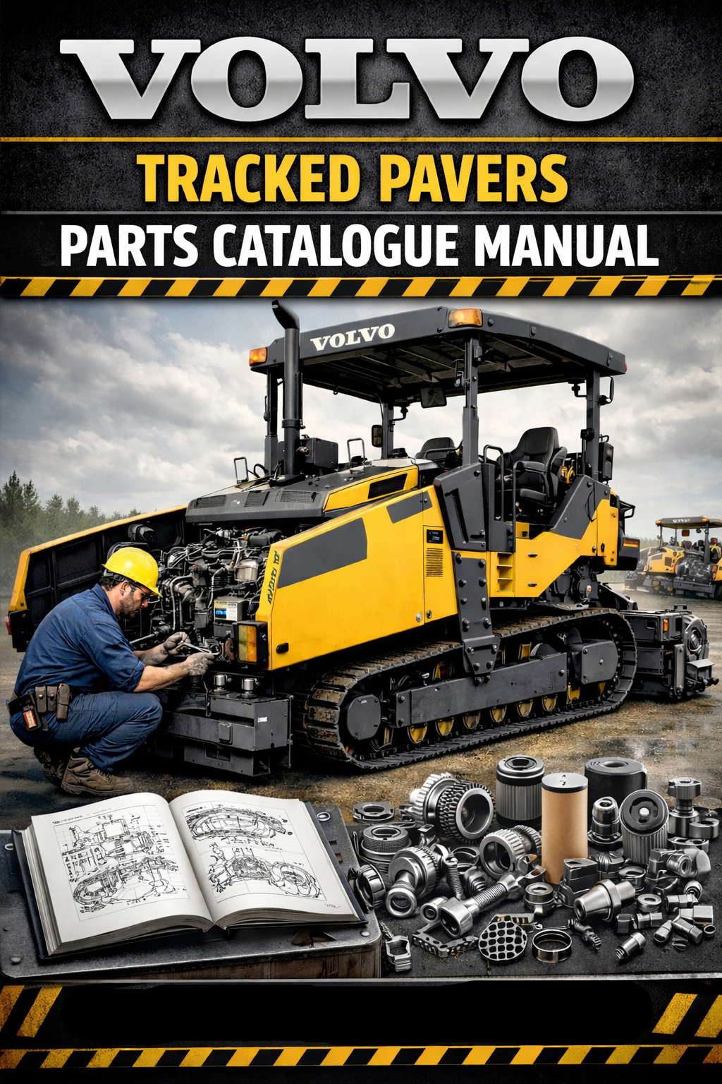 VOLVO P6820D L TRACKED PAVER PARTS CATALOGUE PDF MANUAL