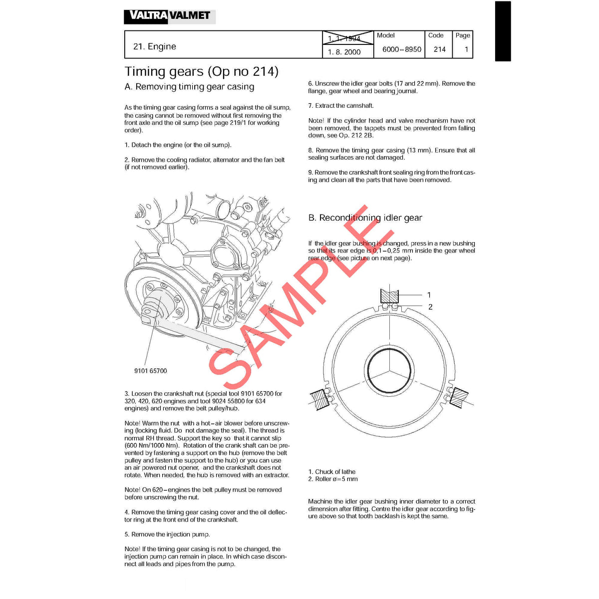 VALTRA BT 150 170 190 210 PDF REPAIR TIME SCHEDULE