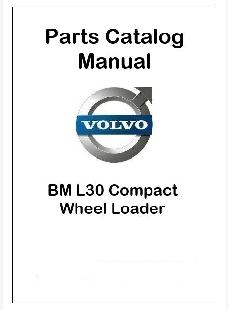 Volvo BM L30 Compact Wheel Loader Pdf Parts Catalog Manual
