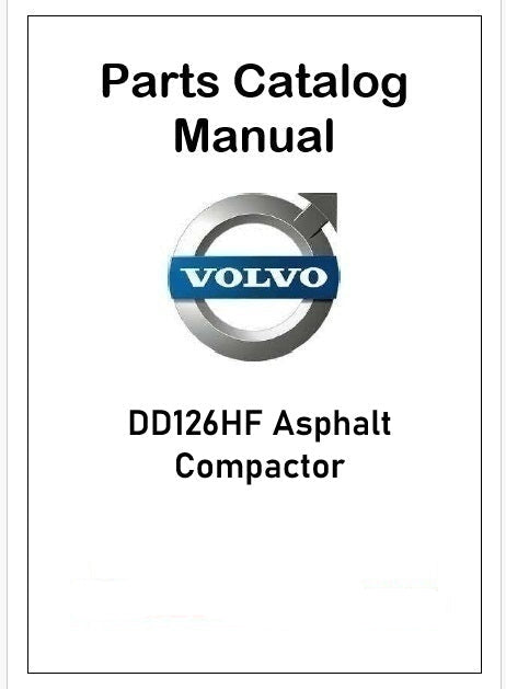 Volvo DD126HF Asphalt Compactor Pdf Parts Catalog Manual