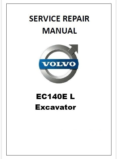 Volvo EC140E L Excavator Pdf Repair Service Manual