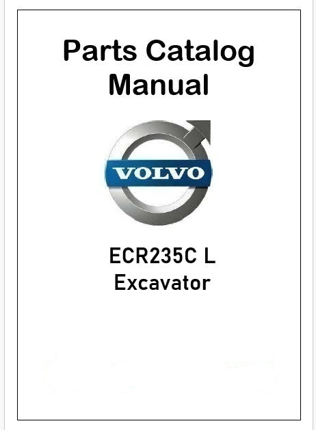 Volvo ECR235C L Excavator Pdf Parts Catalog Manual