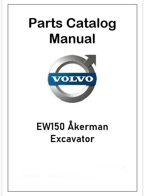 Volvo EW150 Åkerman Excavator Pdf Parts Catalog Manual