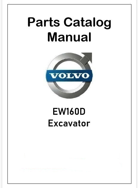 Volvo EW160D Excavator Pdf Parts Catalog Manual