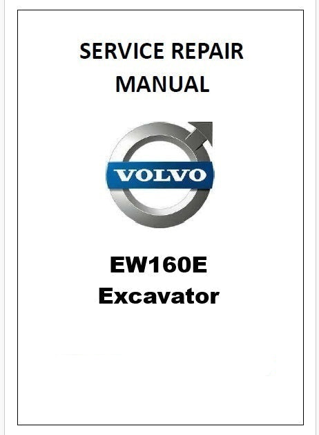 Volvo EW160E Excavator Pdf Repair Service Manual