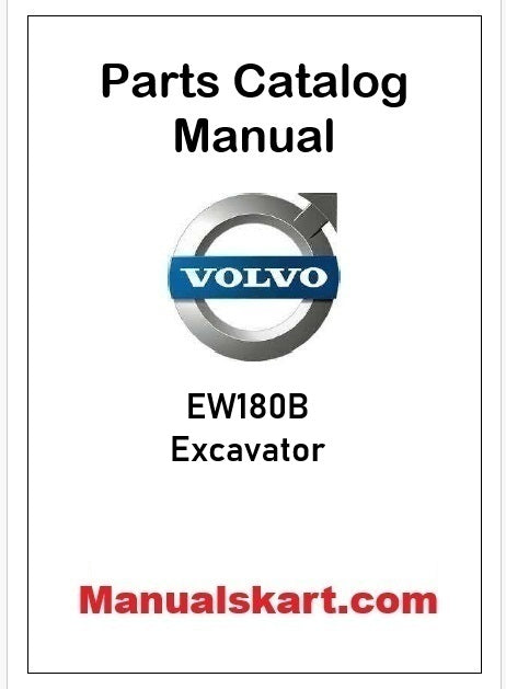 Volvo EW180B Excavator Pdf Parts Catalog Manual