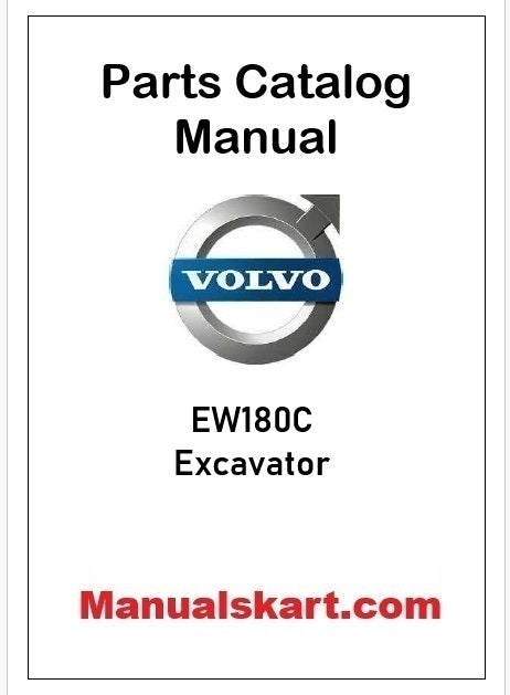 Volvo EW180C Excavator Pdf Parts Catalog Manual
