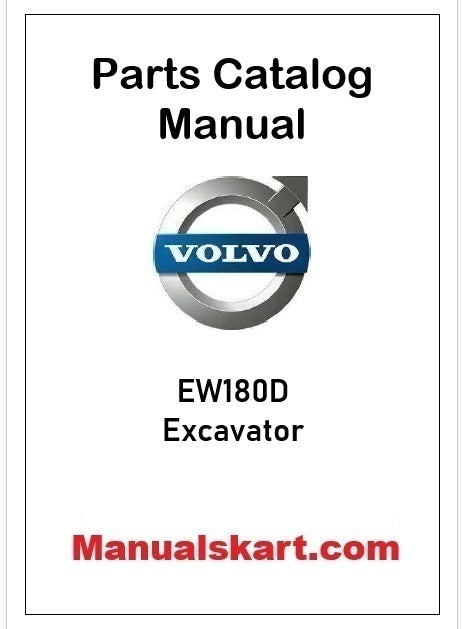 Volvo EW180D Excavator Pdf Parts Catalog Manual