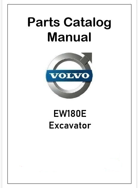 Volvo EW180E Excavator Pdf Parts Catalog Manual