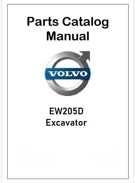 Volvo EW205D Excavator Pdf Parts Catalog Manual