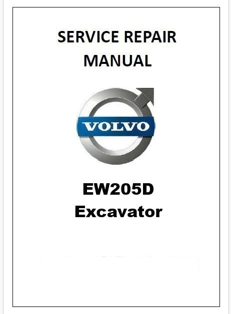 Volvo EW205D Excavator Pdf Repair Service Manual