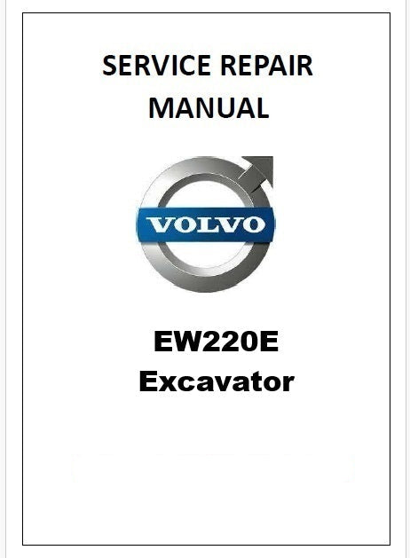 Volvo EW220E Excavator Pdf Repair Service Manual