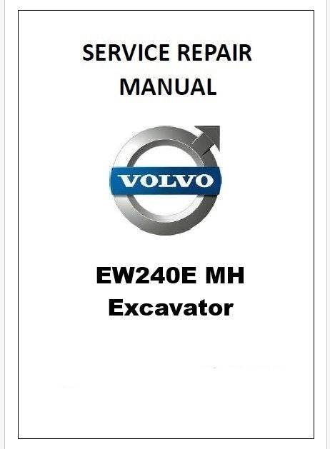 Volvo EW240E MH Excavator Pdf Repair Service Manual