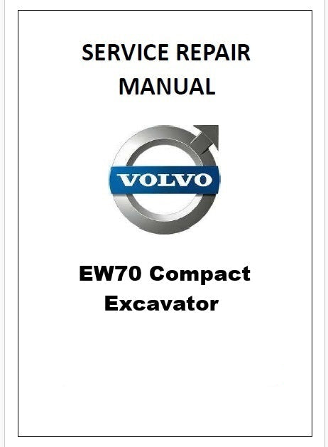 Volvo EW70 Compact Excavator Pdf Repair Service Manual