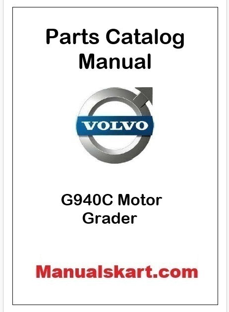 Volvo G940C Motor Grader Pdf Parts Catalog Manual