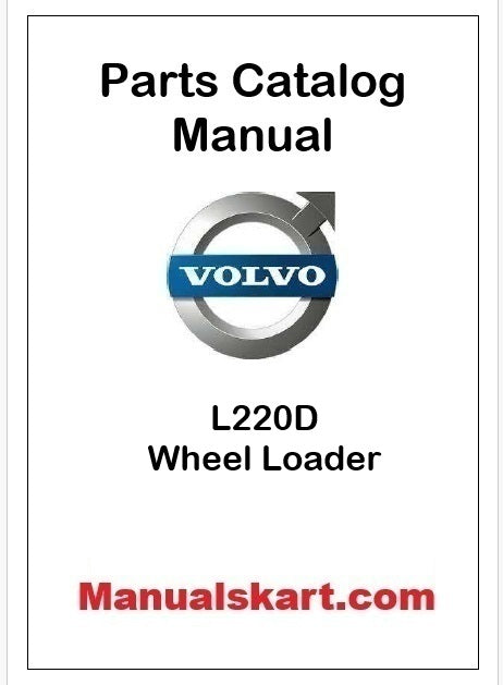 Volvo L220D Wheel Loader Pdf Parts Catalog Manual