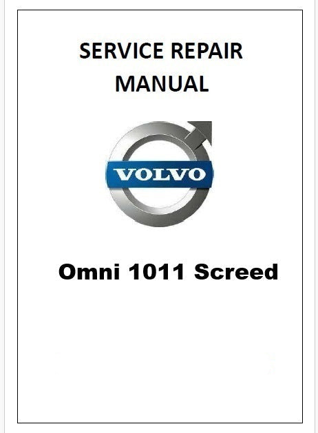 Volvo Omni 1011 Screed Pdf Repair Service Manual