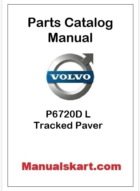 Volvo P6720D L Tracked Paver Pdf Parts Catalog Manual PID:54685488
