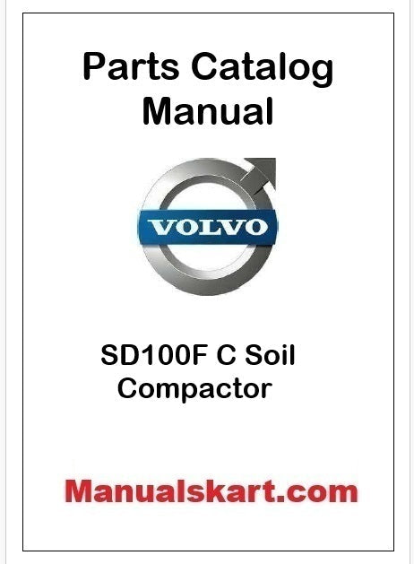 Volvo SD100F C Soil Compactor Pdf Parts Catalog Manual