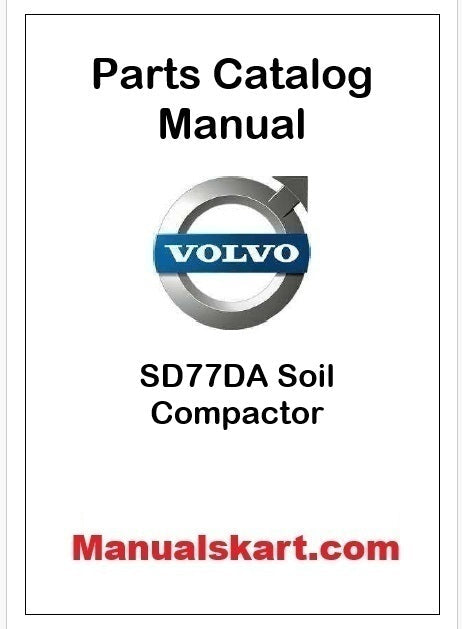 Volvo SD77DA Soil Compactor Pdf Parts Catalog Manual