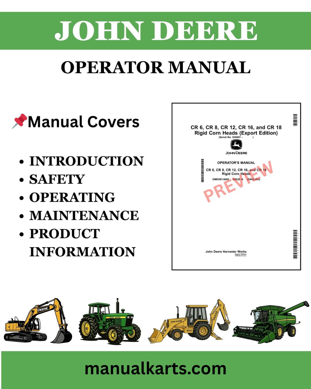 (F680525) OPERATOR INSTRUCTION MANUAL SN 1WJ1070E002203